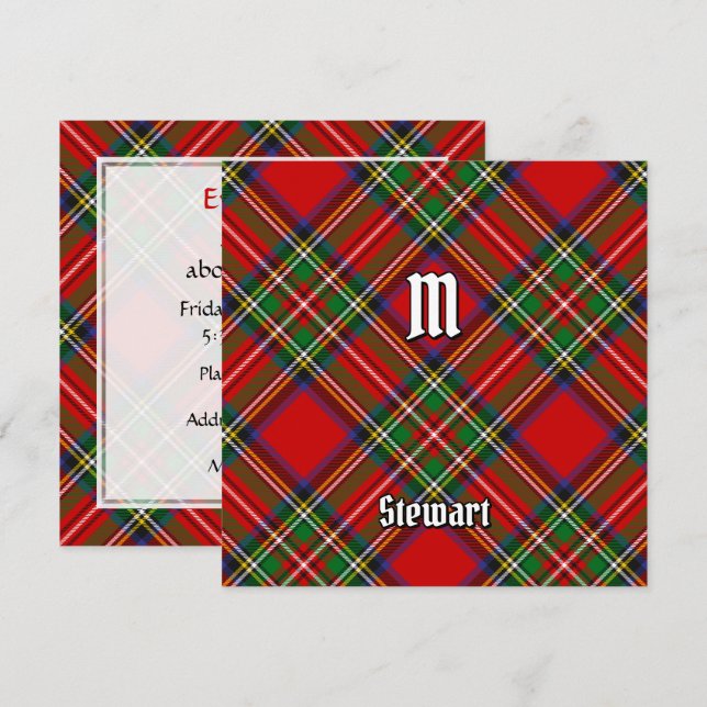 Royal Stewart Tartan Invitation (Front/Back)