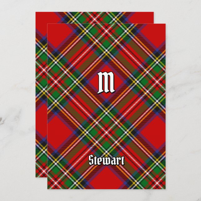 Royal Stewart Tartan Invitation (Front/Back)