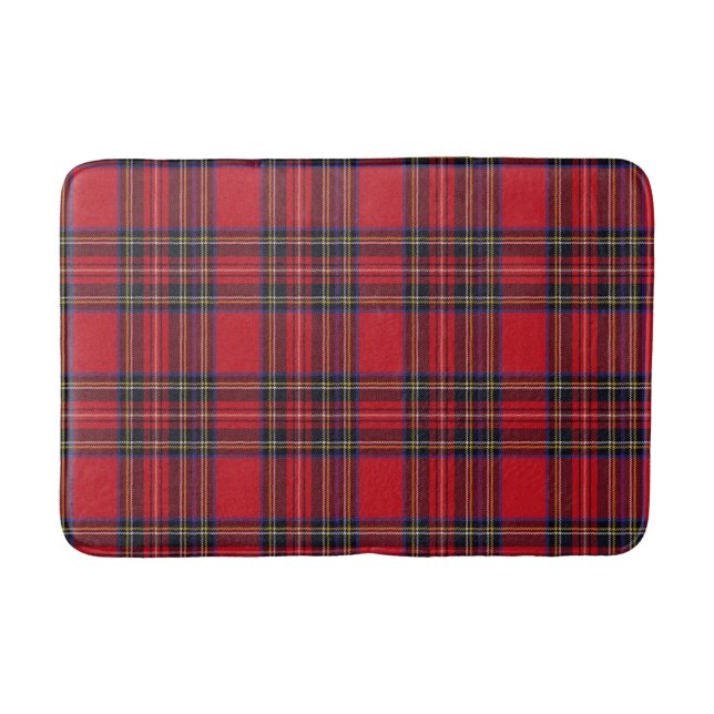 Royal Stewart tartan pattern Bath Mat (Front)