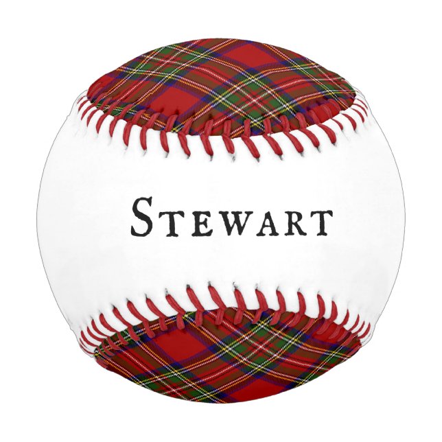 Royal Stewart Tartan Plaid Clan Scottish Pattern Baseball (Back)