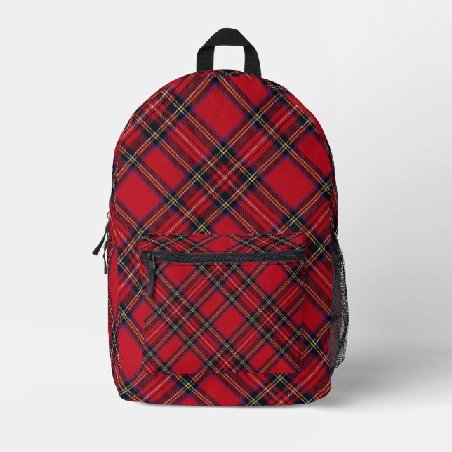 Royal Stewart tartan plaid Print Cut Sew Bag (Front)