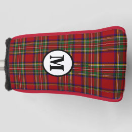 Royal Stewart Tartan Plaid Scottish Clan Monogram Golf Head Cover