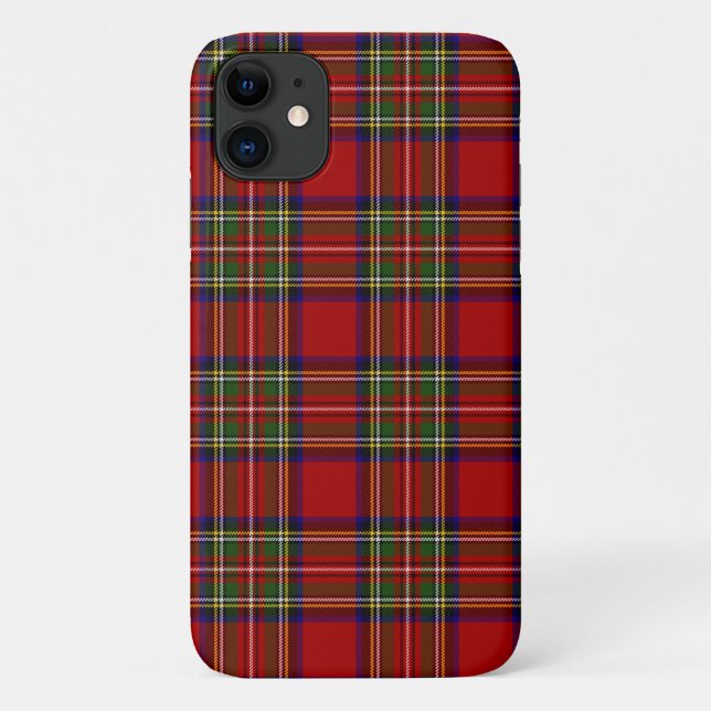 Royal Stewart Tartan Plaid Scottish Pattern Case-Mate iPhone Case (Back)