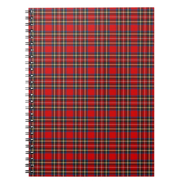 Royal Stewart Tartan Plaid Scottish Pattern Notebook (Front)