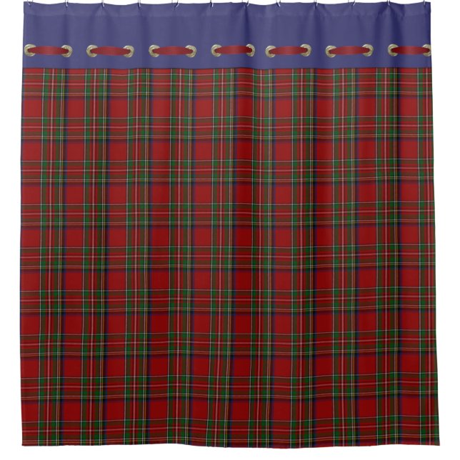 Royal Stewart Tartan Plaid Shower Curtain (Front)