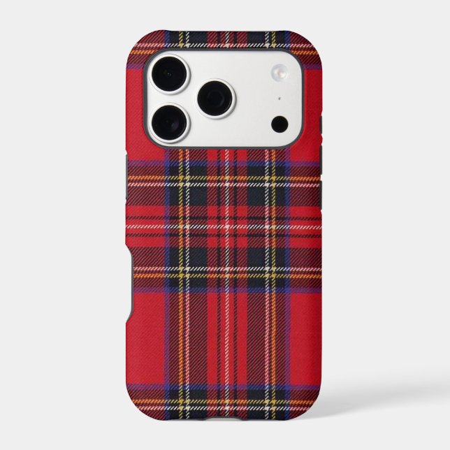 Royal Stewart tartan red black plaid (Back)