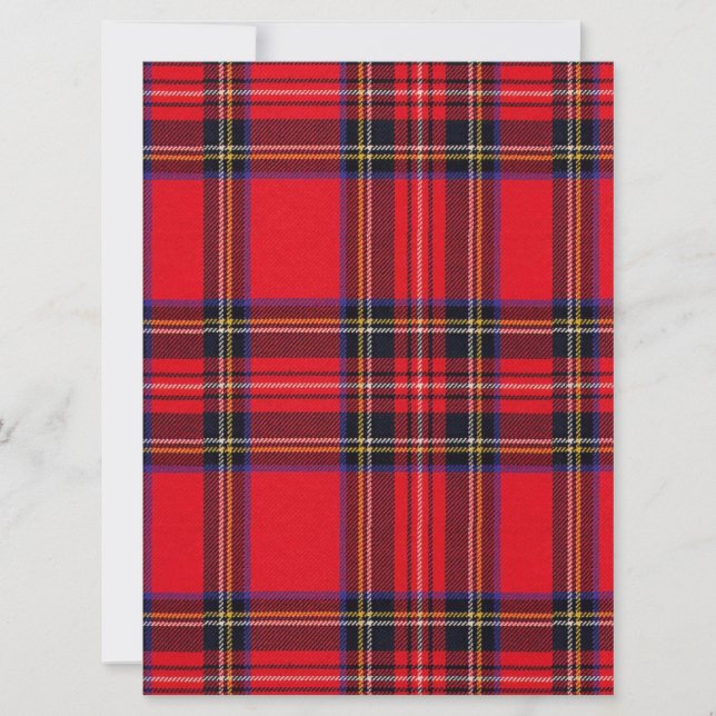 Royal Stewart tartan red black plaid (Front)