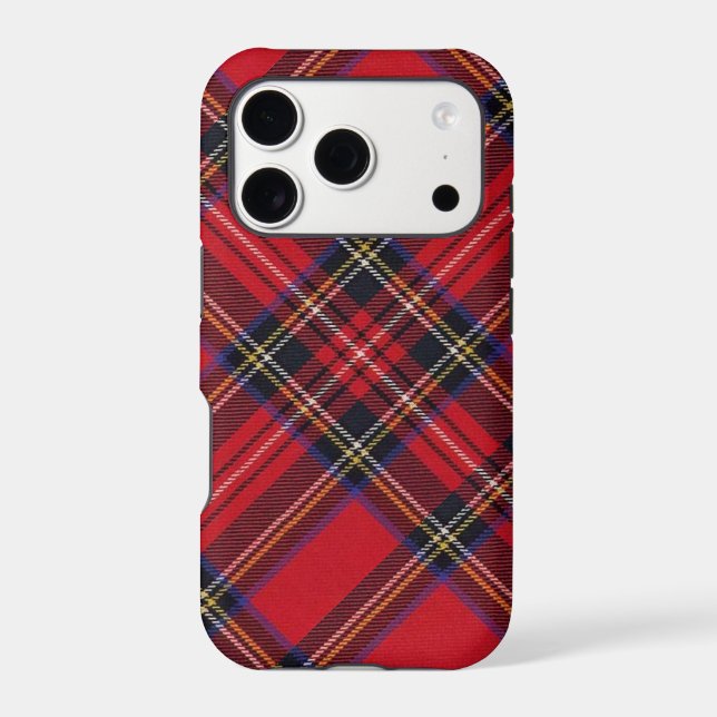 Royal Stewart tartan red black plaid (Back)