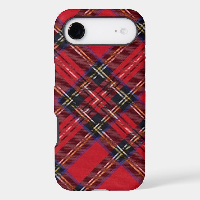 Royal Stewart tartan red black plaid (Back)