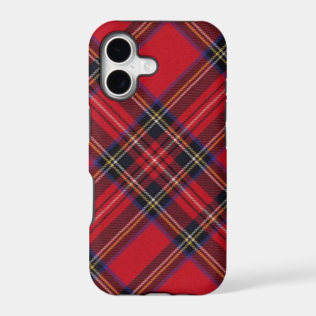 Royal Stewart tartan red black plaid (Back)