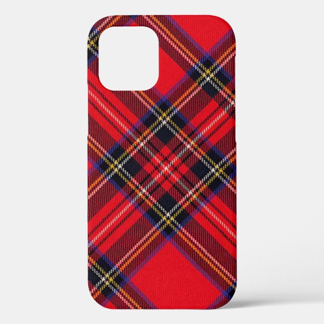 Royal Stewart tartan red black plaid Case-Mate iPhone Case (Back)