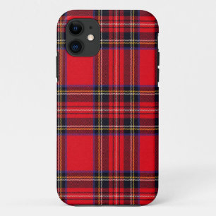 Royal Stewart tartan red black plaid iPhone 11 Case