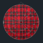 Royal Stewart tartan red black plaid Dartboard<br><div class="desc">Royal Stewart clan tartan red black plaid</div>