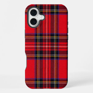 Royal Stewart tartan red black plaid iPhone 16 Plus Case