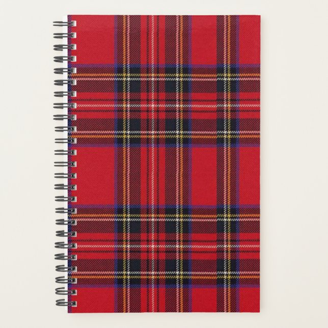 Royal Stewart tartan red black plaid Planner (Front)