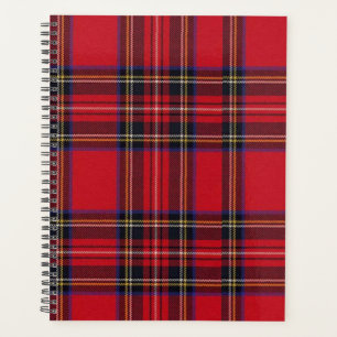 Royal Stewart tartan red black plaid Planner