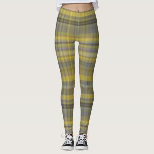 Royal Stewart tartan red black Yellow Green plaid Leggings