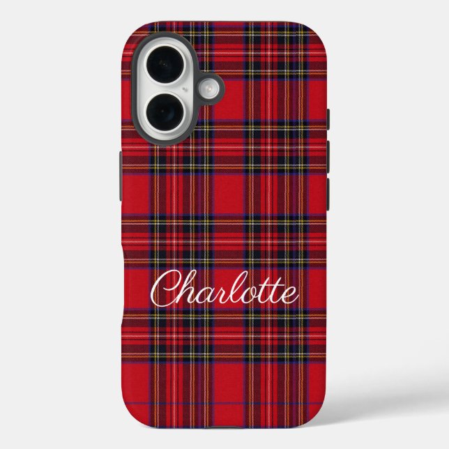 Royal Stewart Tartan Red Plaid Case-Mate iPhone Case (Back)
