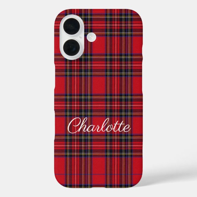 Royal Stewart Tartan Red Plaid Case-Mate iPhone Case (Back)