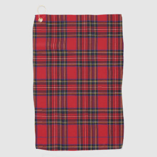 Royal Stewart Tartan Red Plaid Golf Towel