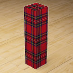 Royal Stewart Tartan Red Plaid Wine Box<br><div class="desc">Royal Stewart Tartan Red Plaid wine box. The Royal Stewart Tartan is the best-known tartan of the royal House of Stewart and is also the personal tartan of Queen Elizabeth II. It is appropriate for all subjects of Elizabeth II to wear the Royal Stewart tartan. Officially, the tartan is worn...</div>