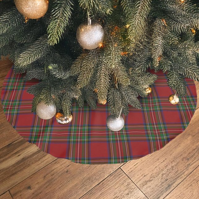 Royal Stewart Tartan Traditional Plaid Brushed Polyester Tree Skirt (Creator Uploaded)