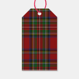 Royal Stewart Tartan Traditional Plaid Christmas Gift Tags