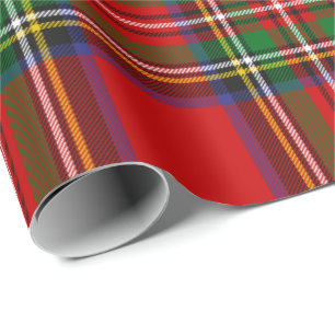Royal Stewart Tartan Wrapping Paper