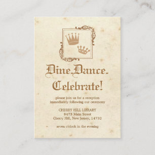 Royal Storybook - Reception Card