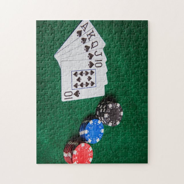 Royal Straight Flush Jigsaw Puzzle (Vertical)