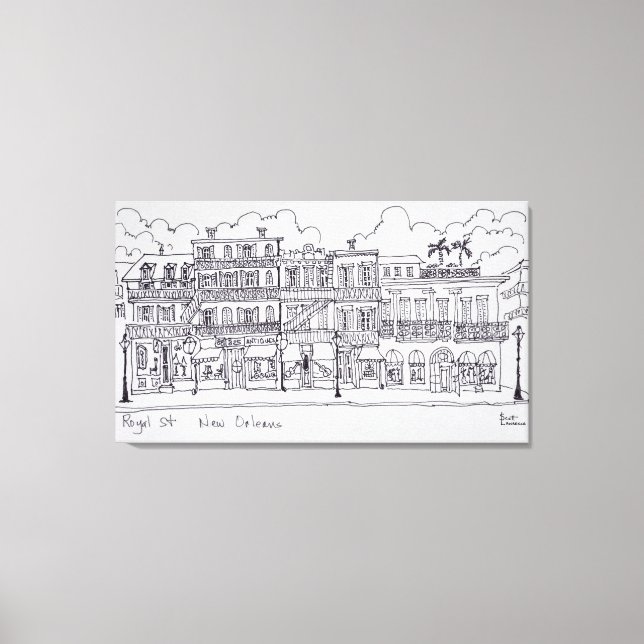 Royal Street | New Orleans, Louisiana Canvas Print (Front)