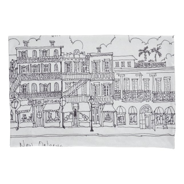 Royal Street | New Orleans, Louisiana Pillowcase (Front-Left)