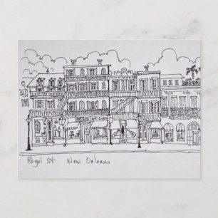 Royal Street   New Orleans, Louisiana Postcard