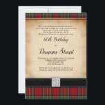 Royal Stuart Tartan 60th Birthday Party Invitation<br><div class="desc">This 60th birthday party invitation has been created using the Royal Stuart (Royal Stewart) tartan design. This tartan began its life as a 'Royal' tartan - that of the Royal House of Stuart - the personal tartan of the reigning monarch. Over the years it has become so popular and widely...</div>