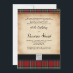 Royal Stuart Tartan 60th Birthday Party Invitation<br><div class="desc">This 60th birthday party invitation has been created using the Royal Stuart (Royal Stewart) tartan design. This tartan began its life as a 'Royal' tartan - that of the Royal House of Stuart - the personal tartan of the reigning monarch. Over the years it has become so popular and widely...</div>