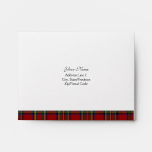 Royal Stuart Tartan A-2 RSVP Envelope