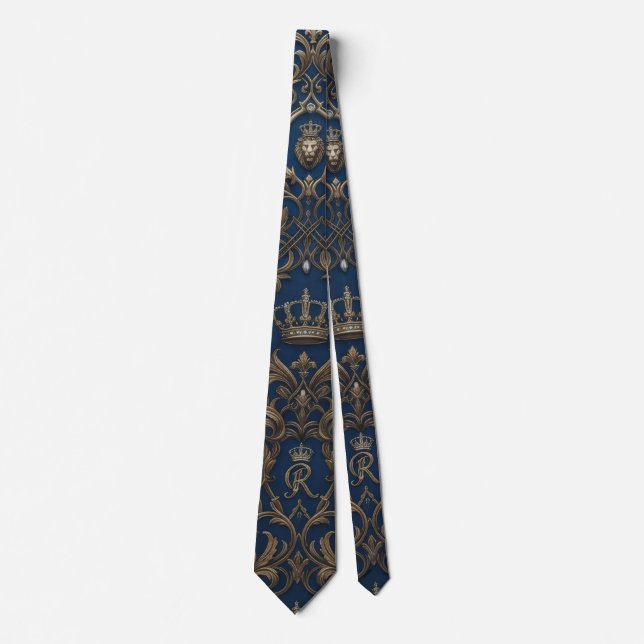 royal style pattern tie (Front)