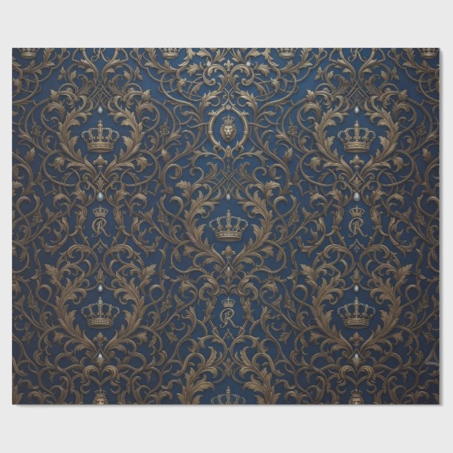 royal style pattern wrapping paper (Flat)