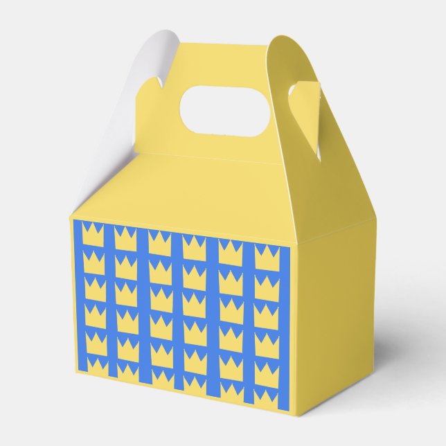 Royal Swedish crowns candy and Favour Box (Front Side)