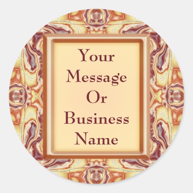 Royal Tapestry Classic Round Sticker (Front)