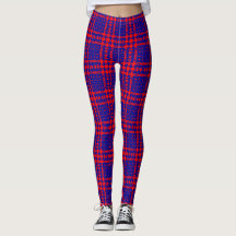 Royal Tartan Bliss: Modern Blue & Red Elegance