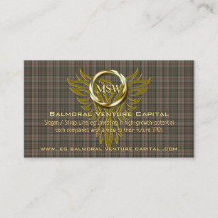 Royal Tartan, Gold Ring, Venture Capitalist Business Card