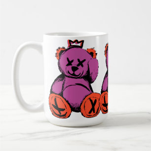 Royal Teddy Bear in Purple & Orange Coffee Mug