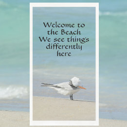 Royal Tern Welcome to the Beach Photographic Napkin
