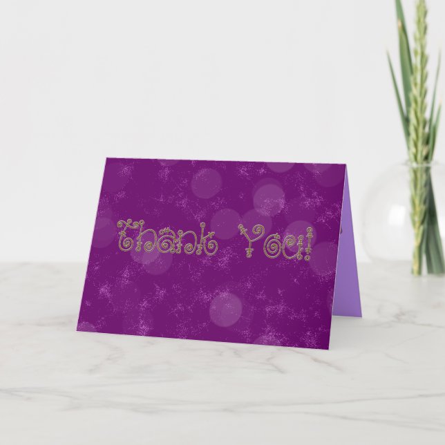 Royal Thank You Card (Front)