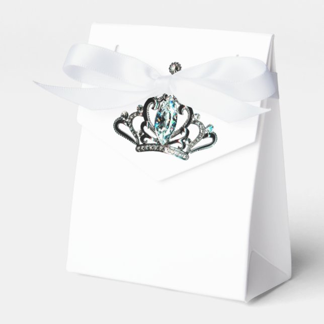 "Royal Tiaras" Favour Box (Front Side)