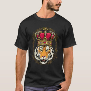 Royal Tiger King Queen Princess Zoo Animal Cat Tig T-Shirt