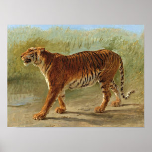 Royal Tiger Marching (by Rosa Bonheur) Poster