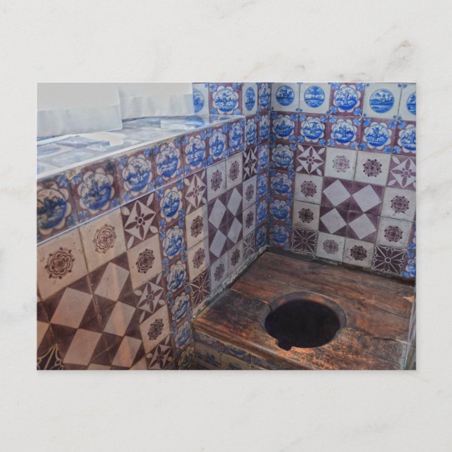 Royal Toilet in Rosenborg Castle, Copenhagen Postcard (Front)