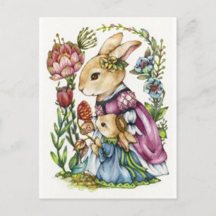 Royal Tutor - Princess Rabbit Art Postcard